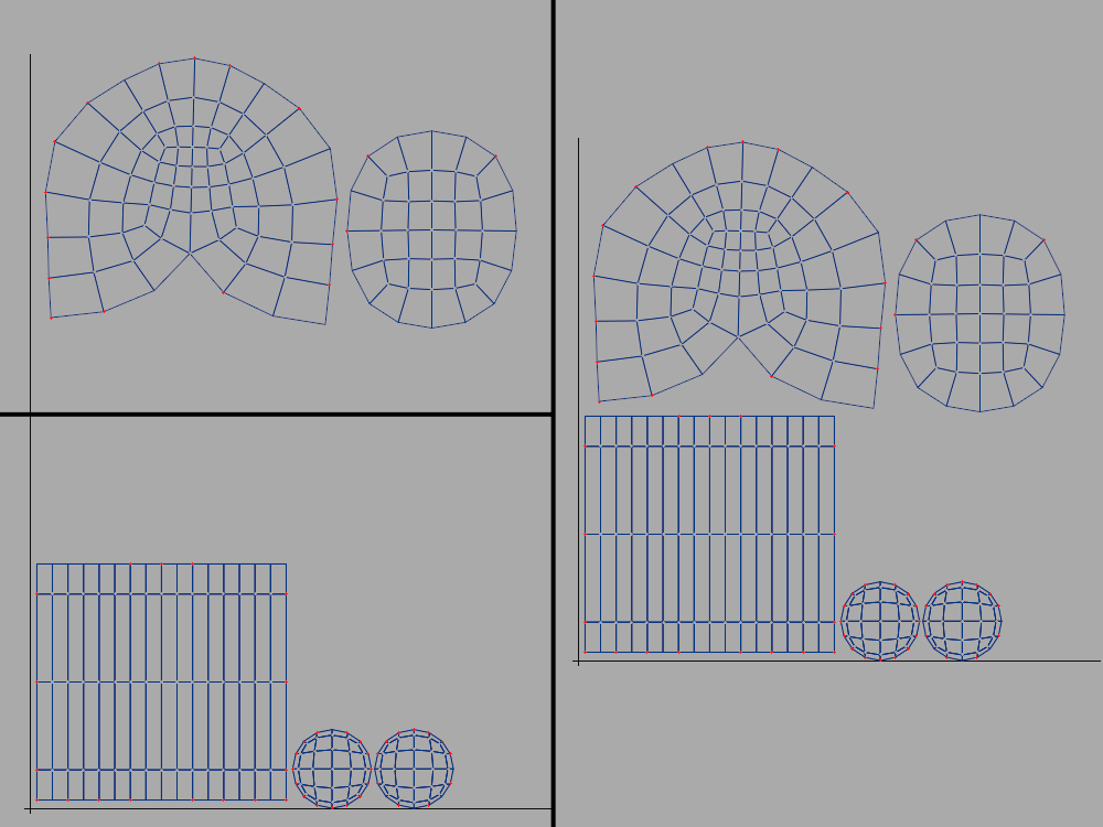 別々のUVマップを一つに統合
